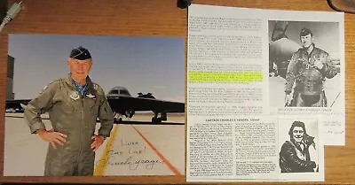 US WW2 Fighter Ace Chuck Yeager 11.50-Vic 357th Group Signed-Photo • $49.99