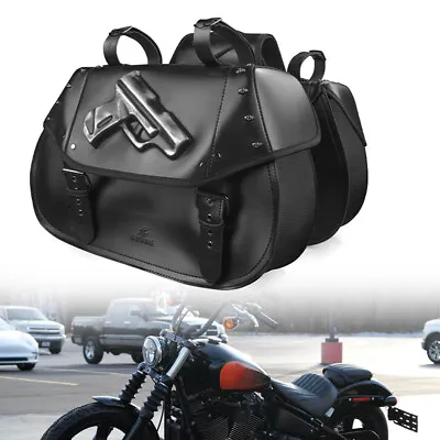 Saddle Bag Tool Side Bag Storage Luggage Fits For Harley Softail VROD • $75.21