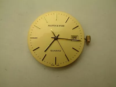 GENTS MAPPIN & WEBB Quartz Wrist Watch Movement  CAME OUT OF 9ct GOLD CASE #2 • £39.99
