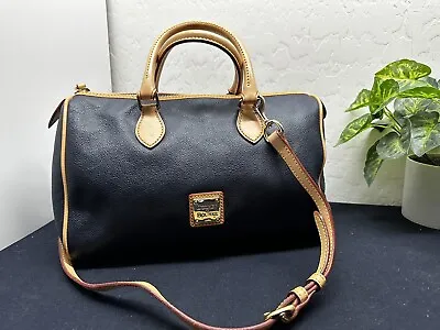 Dooney & Bourke Navy Classic Pebble  Leather Barrel Satchel BF028 NV • $80