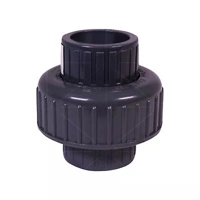 Midline Valve PVC Union Coupling Pipe Fitting 1/2''-2'' Solvent Connection Grey  • $7.94