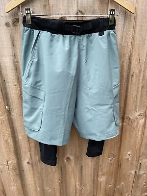 Under Armour 2 In 1 Shorts Blue Running Active Wear Brand New Size Small Gym • £25