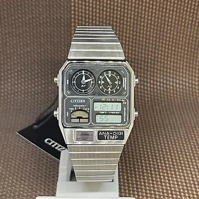 Citizen JG2101-78E Analog Digital Temperature Chronograph Unisex Vintage Watch • $226