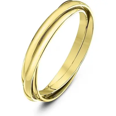 9ct Yellow Hallmarked Gold 2mm Russian Wedding Ring. Finger Sizes From F -Z • £222