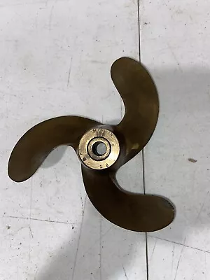 Nice Michigan Johnson Evinrude  Brass 3 Blade Boat Propeller  8 1/4 X 8 Jwc-12 • $84.97