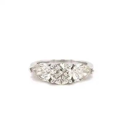 £10950 • Buy 18k White Gold 3 Stone Diamond 3.00ct Ring JM9035