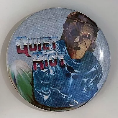 Vintage 1983 QUIET RIOT Metal Health Licensed Button Pin 1.25  Badge LA Band • $10.95