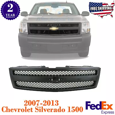 Grille Assembly Black For 2007-2013 Chevrolet Silverado 1500 • $119.16