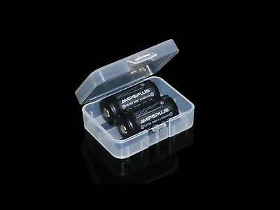 2x AmpsPlus 18350 1200mAh Battery 3.7V IMR 10A Lithium Button Rechargeable Cells • £10.99