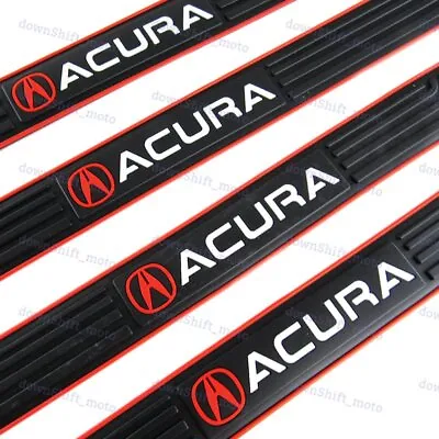 4PCS Black Rubber Car Door Scuff Sill Cover Panel Step Protector For Acura • $17.38