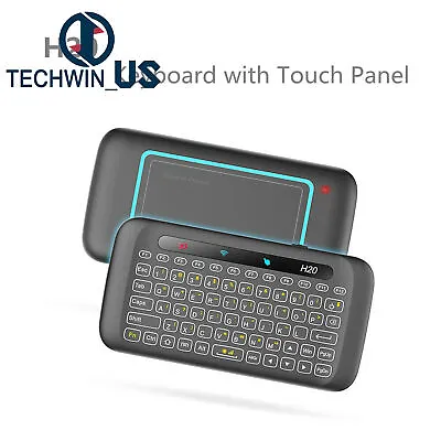 2.4GHz Mini Wireless Keyboard Backlit Keyboard With Touchpad Mouse Control L3US • $19.01