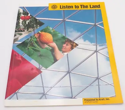 Vtg 1987 Kraft Walt Disney World Epcot Listen To The Land Teacher's Guide Book • $77.99
