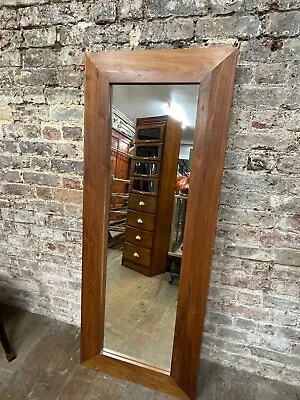 1970s Walnut Wood Mirror • £120