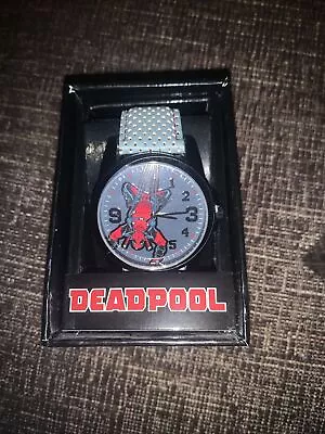 Marvel Comics DeadPool Upside Down Watch Large Men's New In Box Accutime • $40.75