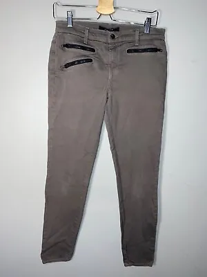J Brand Zoey Charcoal Skinny Jeans Zipper Pockets Size 10 W30 L30 • $28.62