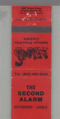 $4.95 • Buy Matchbook Cover - Fire Related - The Second Alarm Virginia Beach, VA