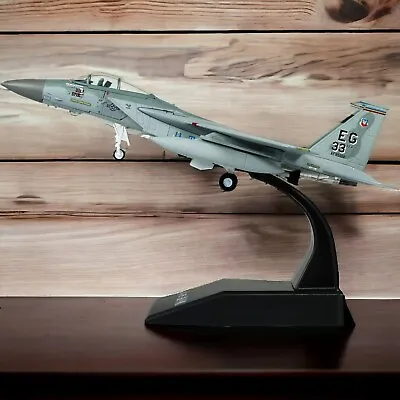 Diecast Fighter Plane 1:100 Scale Military Model Plane F-15 Eagle Alloy Jet • £24.99