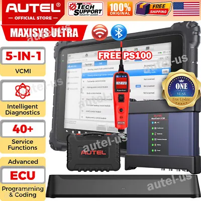 Autel MaxiSYS Ultra Elite MK908P MK808 Auto Diagnostic Scanner Tool Key Coding • $449