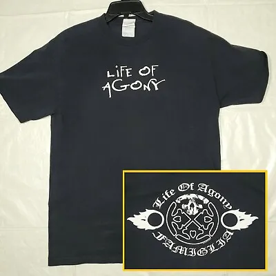 Life Of Agony Vintage T Shirt Size L Large 2004 Tour Alstyle Made In USA #b03 • $70