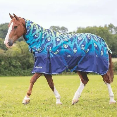 £70.50 • Buy Shires Highlander Original 100gm Turnout Horse/Pony Combo Rug - Lime Peacock