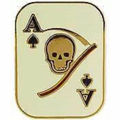 Vietnam Death Card  Ace Of Spades  Military Desert Pin  • $19.99