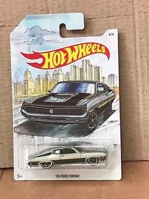 HOT WHEELS DIECAST - Detroit Muscle Series - '70 Ford Torino 6/6 • $6.20