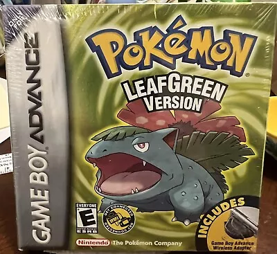 Game Boy Advance Pokemon Leaf Green Version New Factory Sealed (2004) • $1600