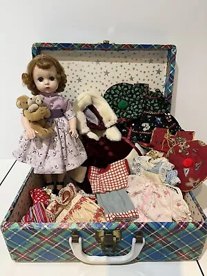 LISSY - Madame Alexander 11” Doll 1950s In Vintage Trunk W/Outfits • $149