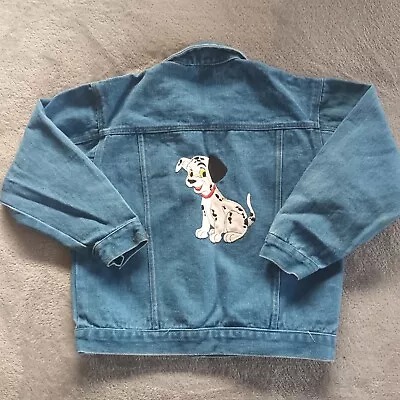 Vintage Denim Jacket Child Size 12 (EUR 30) 101 Dalmations Patch On Back • $15