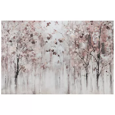 The Range Hand Painted Pink Woodland Canvas 120cmW 80cmH • £19.99