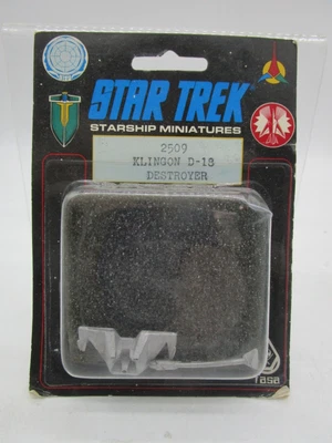 $9.99 • Buy MOC 1988  Star Trek Starship Miniatures #2509 Klingon D-18 Destroyer FASA