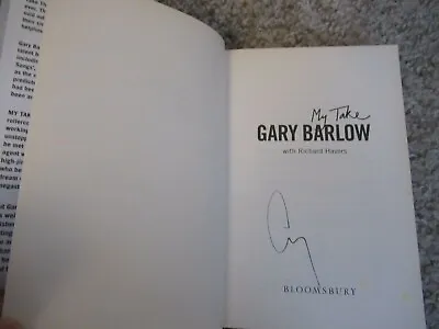 Gary Barlow (Take That) Hand Signed Book 'My Take' H/B Copy  • £14.99