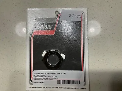 Harley Davidson Tranny Mainshaft Sprocket Nut & Lock Kit 71-84 Sportster 2679-2 • $26.42