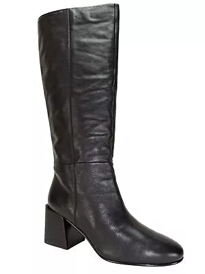 Via Spiga Women's Desi Knee High Boots Black Leather Size 7.5 M • $197.50