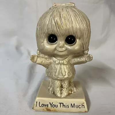 Vintage 1970 Russ Berrie Figurine I Love You This Much Statue Free Shipping • $12.99