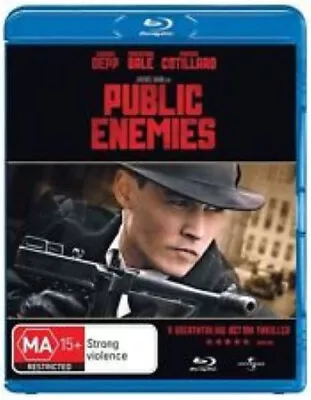 Public Enemies Blu Ray - Johnny Depp Christian Bale Micael Mann Free Post • $6.95