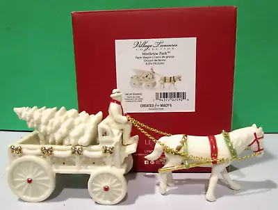 LENOX MISTLETOE PARK Series FARM WAGON HORSE   -- --  NEW In BOX • $129.95