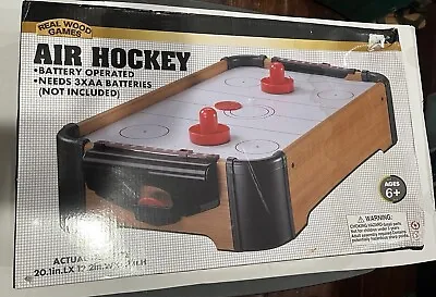 Portable Mini Air Hockey Table Top Game Battery Operated Air Powered  • $40