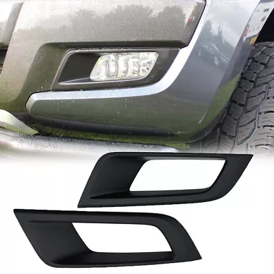 Matte Black Fog Light Cover Guard For Ford Ranger 2015-2018 PX3 MK3 Wildtrak • $47.98