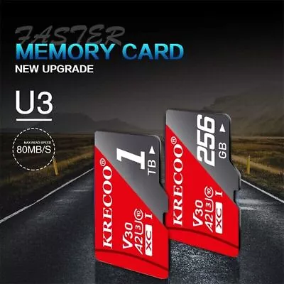 Ultra Micro SD Card 64GB/128GB/256GB 1TB Class 10 U3 A2 SDHC/SDXC TF Memory Card • £14.99