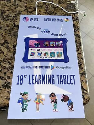 Visual Land Me Kids 64gb 10” Learning Tablet MEK10BP64RYLU  Factory Sealed W/cas • $55