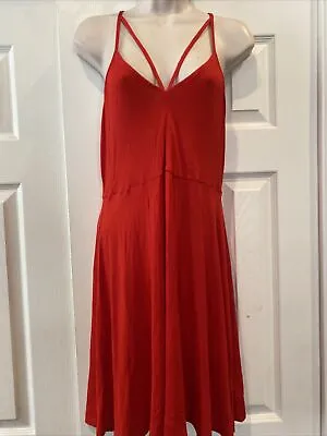 Summer Beach Sleeveless Red Dress Express Size Medium • $7.50