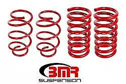 BMR Fits 15-17 S550 Mustang Drag Version Lowering Springs (Set Of 4) - Red • $284.70