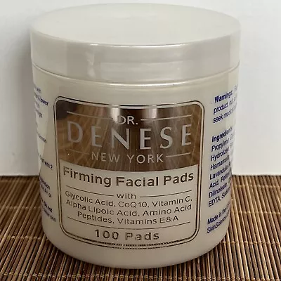 Dr. Denese Firming Facial Pads With Glycolic Acid 100 Pads Sealed CoQ10 Vit C • $25.99