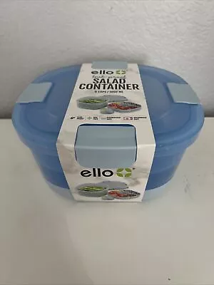 Ello Leak-Proof Salad Container 8 Cup Capacity With Individual Trays • $19.99