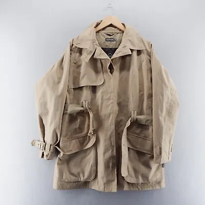 Craghoppers Womens Gore-Tex Jacket 18 UK Beige Full Zip Belted Hooded Coat* • £28.49