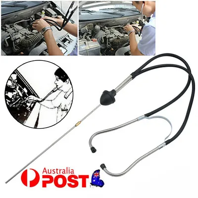 Dual Tube Diagnostic Tool Mechanic's Stethoscope Automotive Car Engine Sound • $13.65