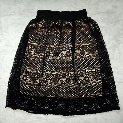 METROWEAR Women's Black And Beige A-line Skirt Size M • $6.50