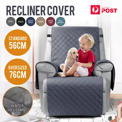 $8.55 • Buy Recliner Chair Cover With Non Slip Strap Slip Cover Pet Protector Fr Recliner AU