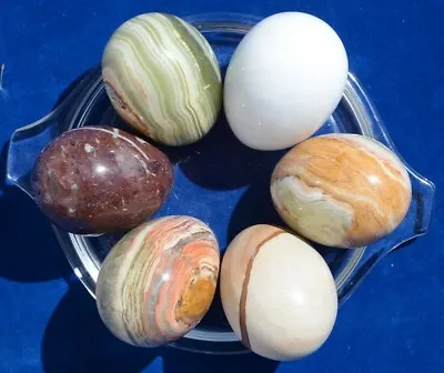 3  Marble And Onyx Eggs (quantiry 6) • $17.50
